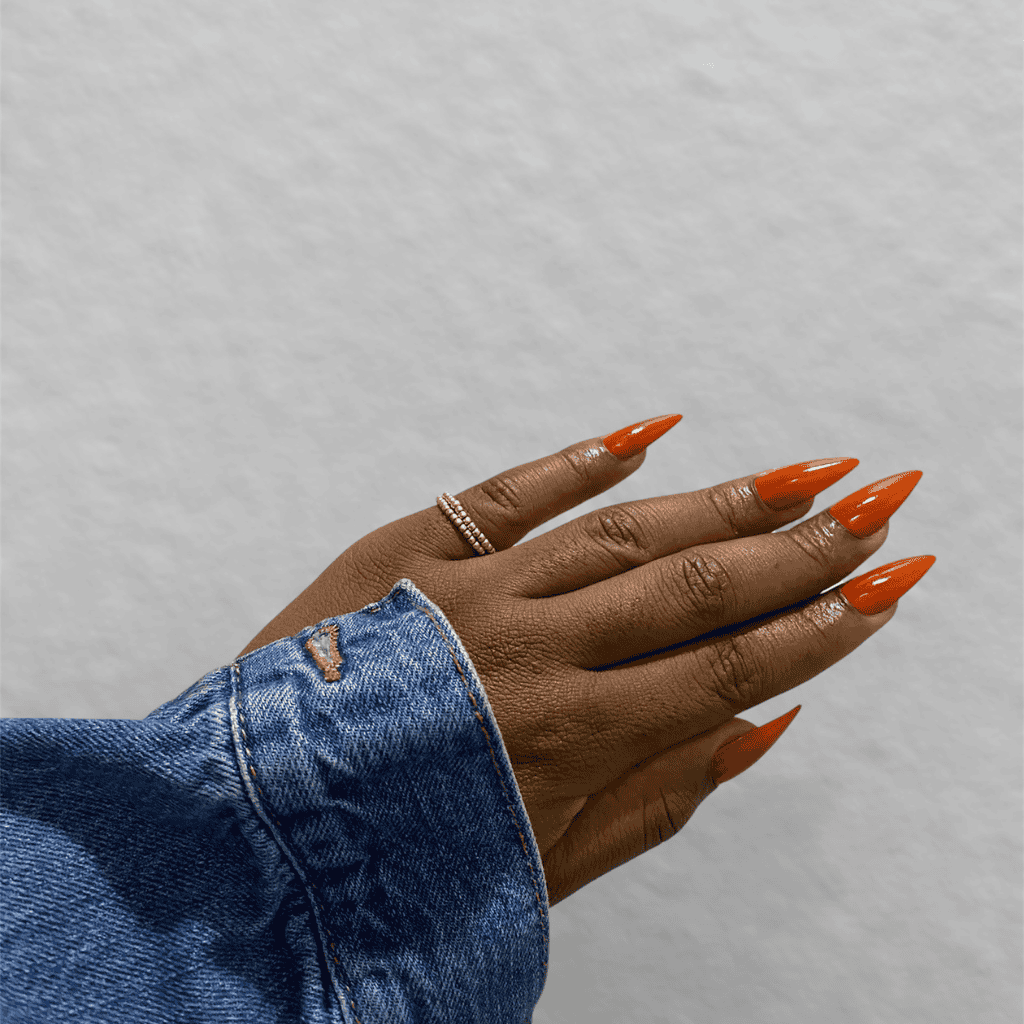 Orange nails for fall